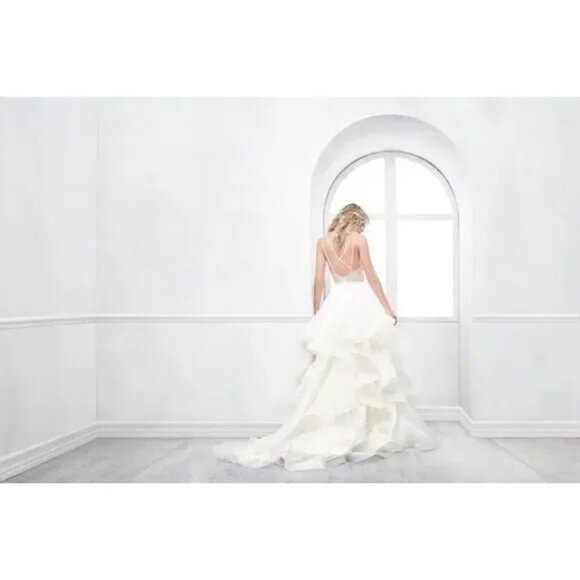 Anthropologie BHLDN x WTOO Almira Skirt, Size 8, Ivory - Picture 3 of 6